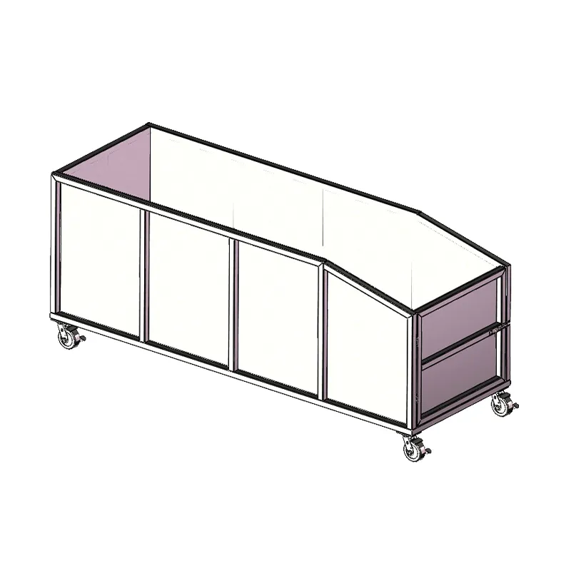 Передвижной бункер для рисовой шелухи из нержавеющей стали (1)