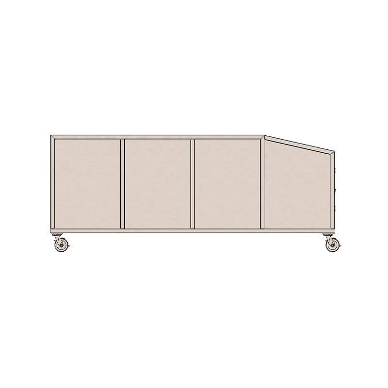 Передвижной бункер для рисовой шелухи из нержавеющей стали (2)