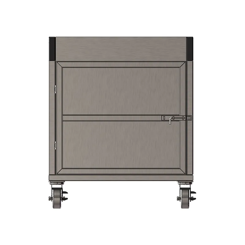 Передвижной бункер для рисовой шелухи из нержавеющей стали (3)