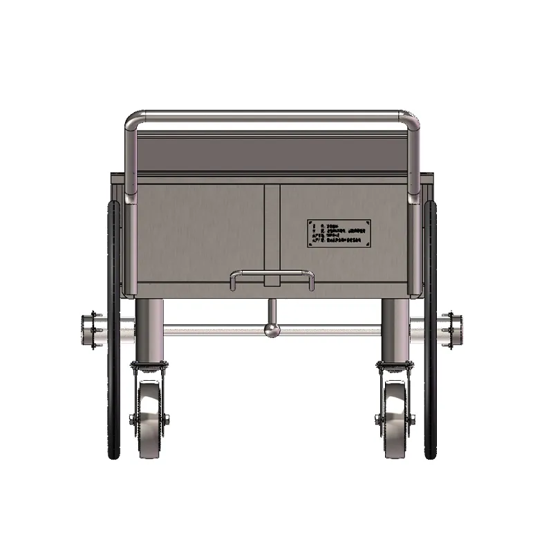 Тележка на поворотных колёсах из нержавеющей стали (2)