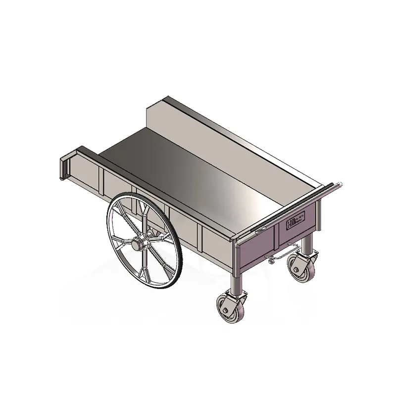 Тележка на поворотных колёсах из нержавеющей стали (3)